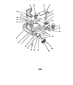 Housing Assembly Diagram and Parts List for 10324 8900001 & UP Lawn Boy Lawn Mower